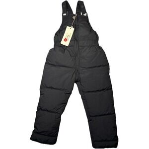 Apple Bottoms NWT Black Toddler Snow Bib Overalls 3T Snow‎ Suit Water Resistance